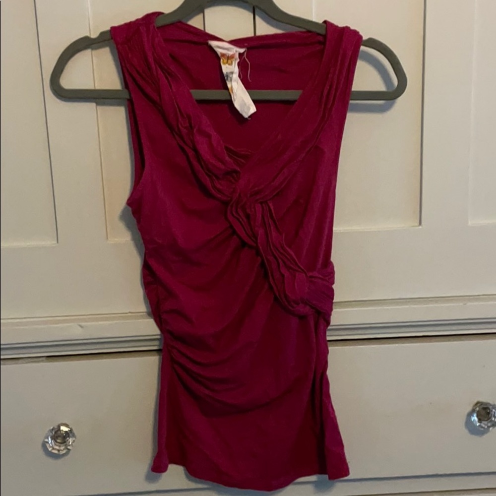 Anthropologie Top with ruffle detail